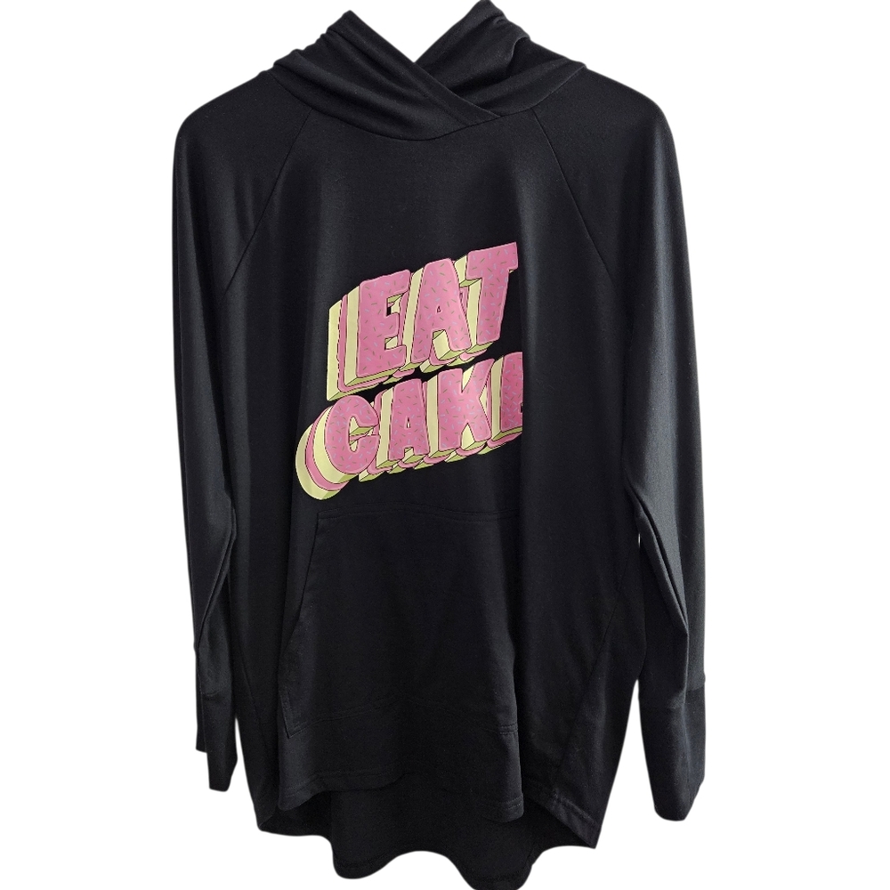 Lularoe Amber Eat Cake Hoodie Long Slleeve Shirt